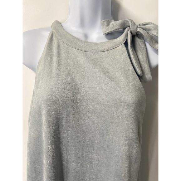 Lord & Taylor Design Lab Sage Crush‎ Velvet Shift Dress Medium - Picture 5 of 7